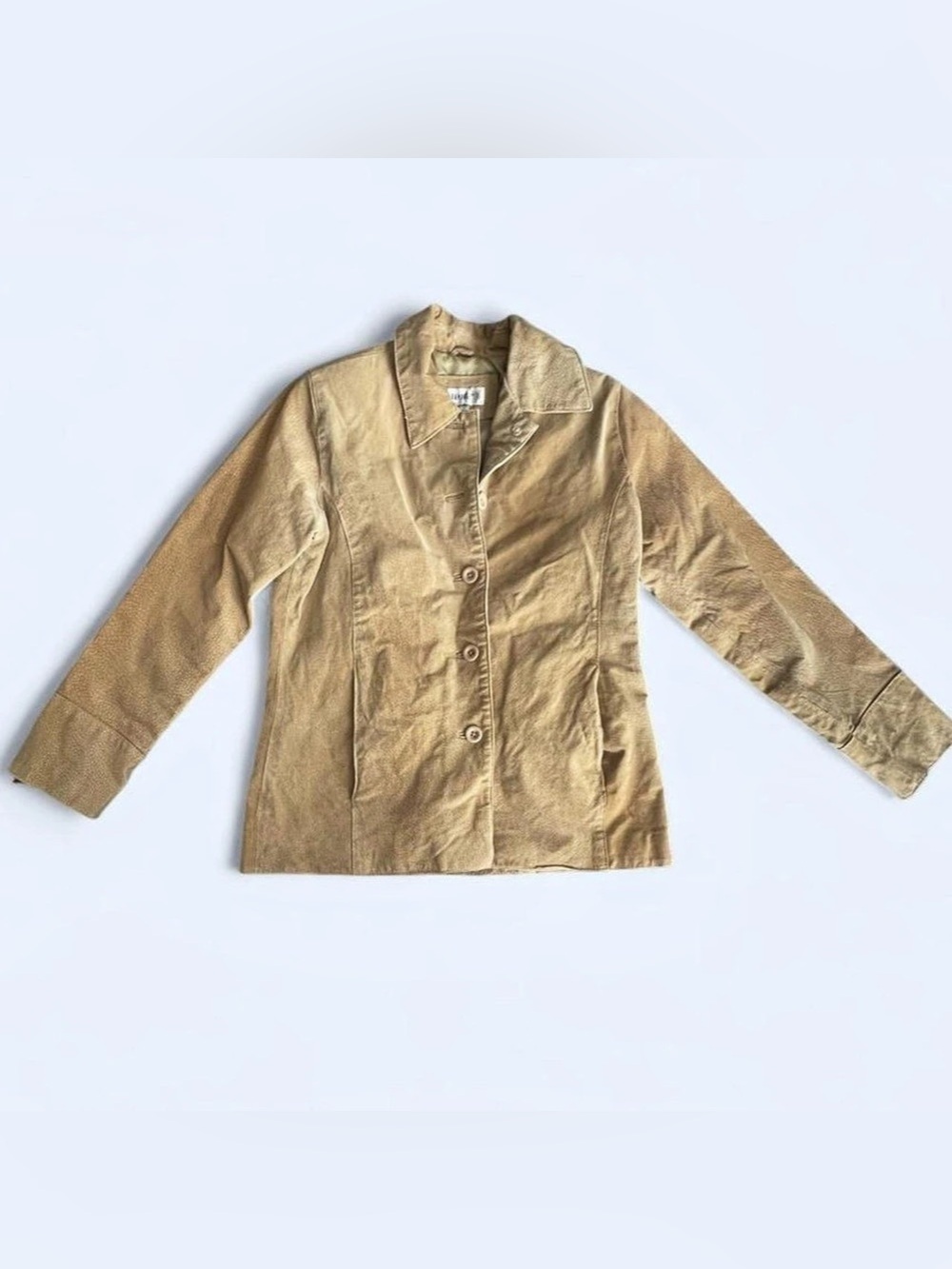 Vintage Y2K Tan Rampage Leather Jacket Size Small